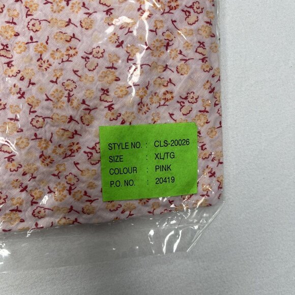 Coupé Womens Blouse Cotton Button Floral Pink Collared Shirt Size: Extra Large - Picture 8 of 8